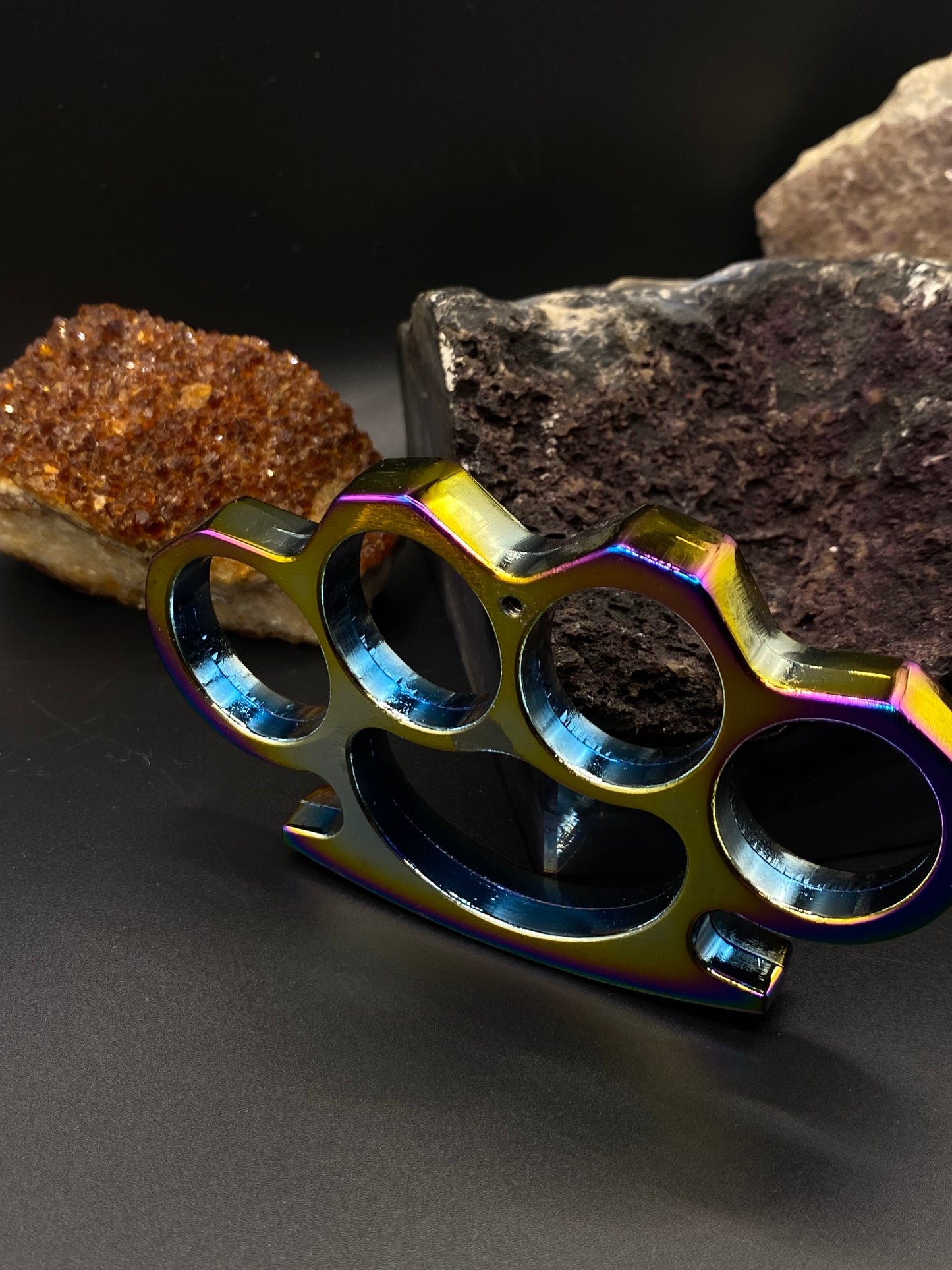 Iridescent Brass Knuckles