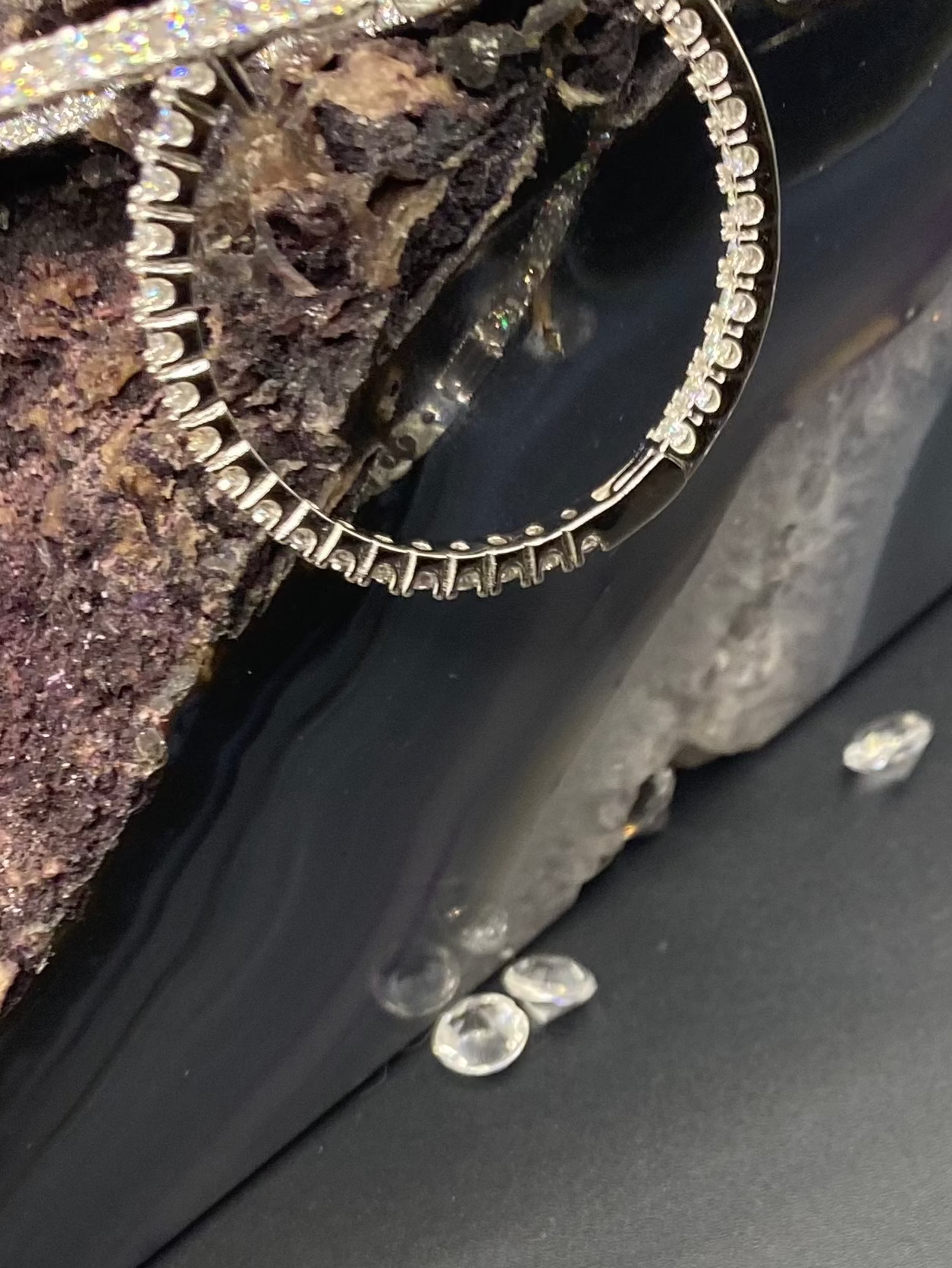 Moissanite Hoop Earrings