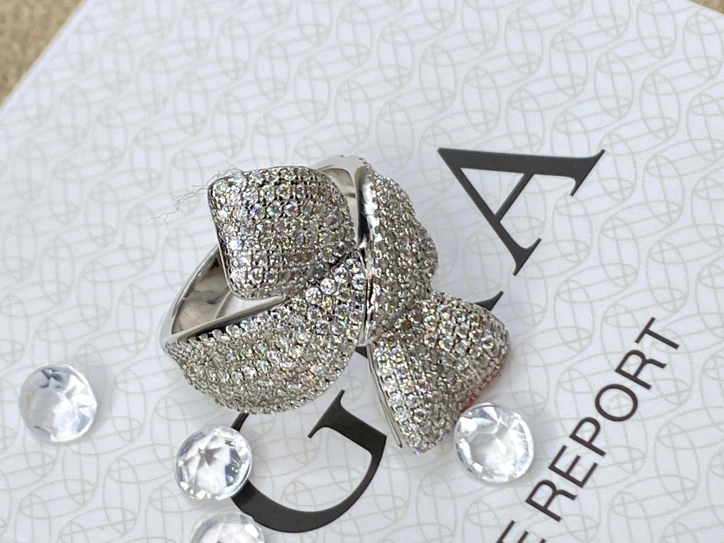 Bow Diamond Ring