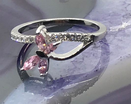 Pink Butterfly Ring